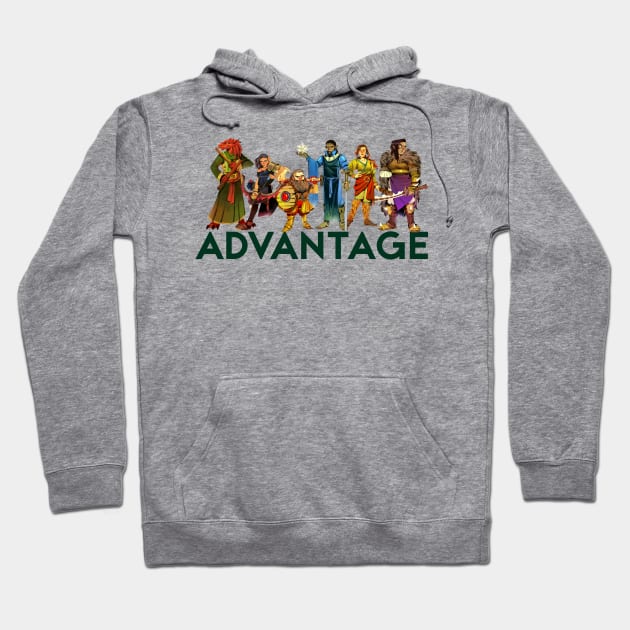 Player Character Collage Hoodie by advantagednd